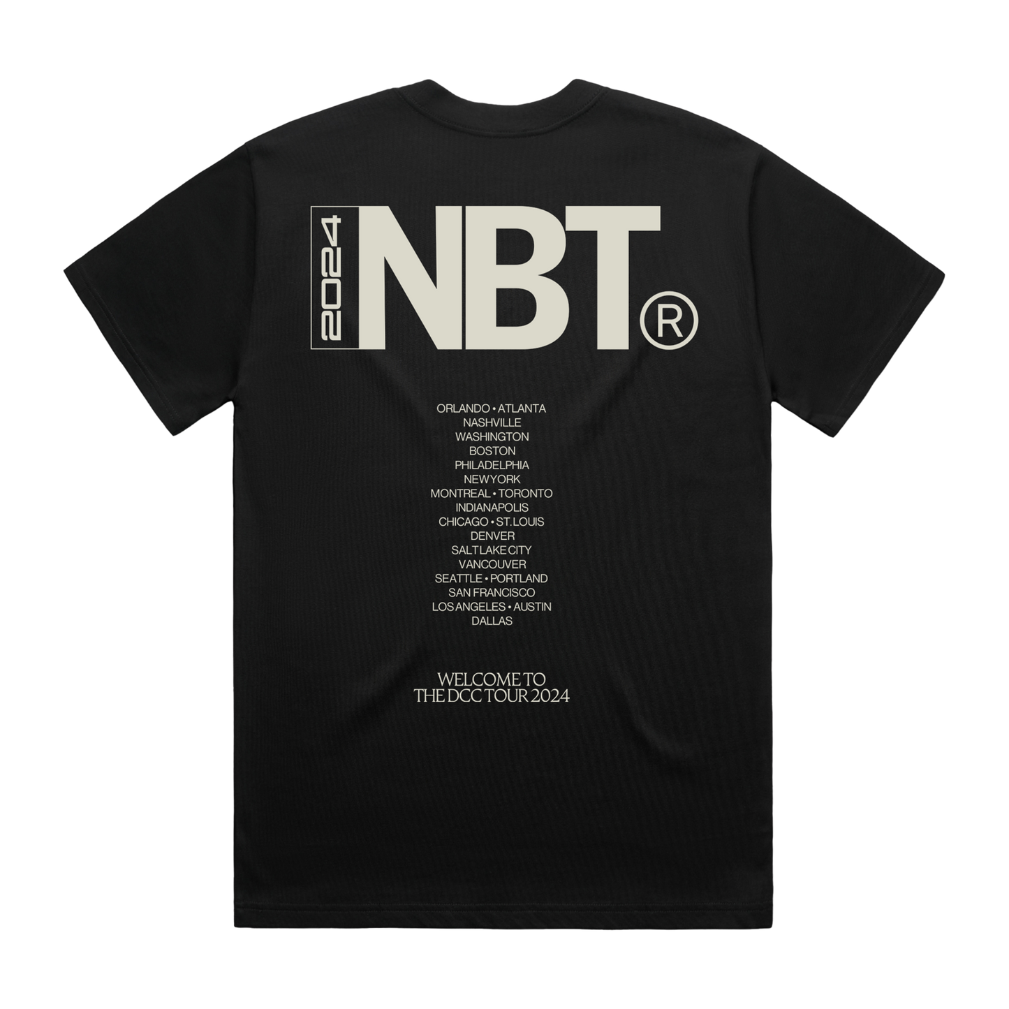 DCC US Fall Tour 2024 Black T-shirt