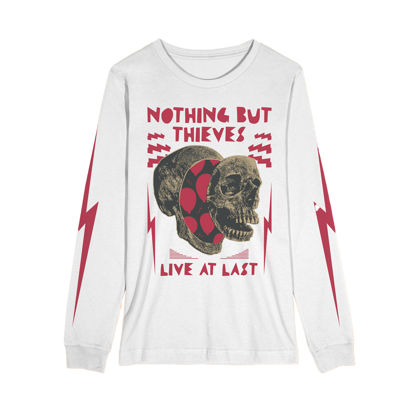 Skull Longsleeve White T-shirt